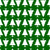 Christmas Trees Pattern, Pine Trees, White on Green Image