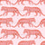 Orange Tiger on Soft Pink Image