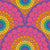 Radiant Maximalist Rainbow Dot Mandala Art Deco Scallop Image