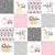 Zoo/Safari/Pink - Wholecloth Cheater Quilt Image