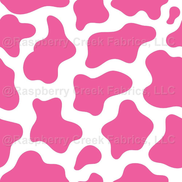 Hot Pink Cow Print Raspberry Creek Fabrics 