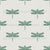 Vintage Dragonfly Pattern Dream Dragonfly Collection Cream and Sage Wallpaper Image