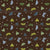 Pretty Moths on a Textured Dark Brown Background Image