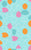 Geometric Rock shapes, scattered, aqua, blue, orange, pink Image