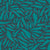 Tossed Palapalai in Dark Turquoise, Pulelehua Palapalai Steady Blues Collection Image
