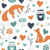 Blue Valentines Foxes and Owls Image