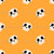 Friendly Halloween Sugar Skull Faces Marigold Orange Image