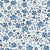 Farm and Meadow Simple Blue French Country Floral Toile Image