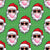 Groovy Santa Blowing Bubbles Green Image