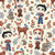 Daydreamers fabric Image