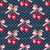 Cherries and Bows Navy Image