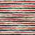 Watercolor Pine Green and Christmas Red Stripes {on Pale Gray} Holiday Stripe Image