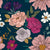 Roses and Peony Jewel Tone Floral Image