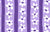 Hand Drawn Flowers Stripes Light Purple, Dark Purple and White Image