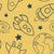 Space Boy - Playful Retro Rockets on Yellow Image