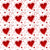 Hearts Pattern, Pattern of Hearts, Love, White Background Image