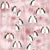 Emperor Penguins on Rose Pink Image