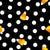 Black and White Polka Dot Candy Corn Image