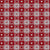 Faux Knitted Wool Gingham with 3 Color Hearts Retro Folk Nordic Warm Grandpa Style Valentine's Red Image