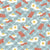 eggs and bacon / blue gray plaid Image