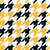 Team Spirit Hockey Houndstooth in Yellow Gold and Black Image