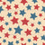 Pattern Of Stars, Red Stars, Blue Stars, 4th Of July, Cream Image