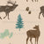 Montana Elk Cream Background for Wallpaper Image