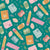 Colorful Pastels and Dark Green Back to School Classroom Stationery Image