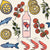 Mediterranean Picnic Snacks on White Image