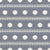 Boho Coastal Horizontal Stripes with Shells on Grayish Dark Blue Image