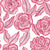 Lace Roses Red & Pink on White Image