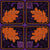 Acanthus leaf and Filigree tiles - Halloween Orange and Purple Image