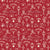 Chinese New Year Lucky Charms and Elements Line Art on Red Image
