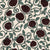 Renaissance Hydrangea Swirls in Cream and Burgundy Red Image