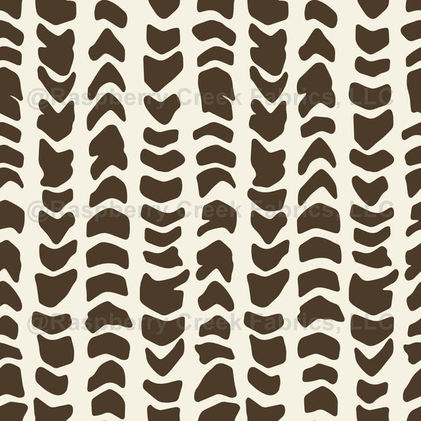1” Brown on Cream Vertical Hebrew Cone Shell Design - Raspberry Creek ...