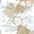 Butterflies and Roses in White Beige Golden, Shizen by Stephanie Fiona Design Image