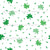 Shamrocks and Sprinkles St Patrick's Day Spring Tossed Clovers on White Image