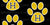 Hughson Huskies Paw Print Black Image