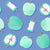 Apples, bows, girls, women, teachers, school, fruit, blue, green, boys, tossed, watercolor Image