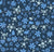 Ditsy garden, navy, blue, daisy, botanical, floral, white, small scale Image