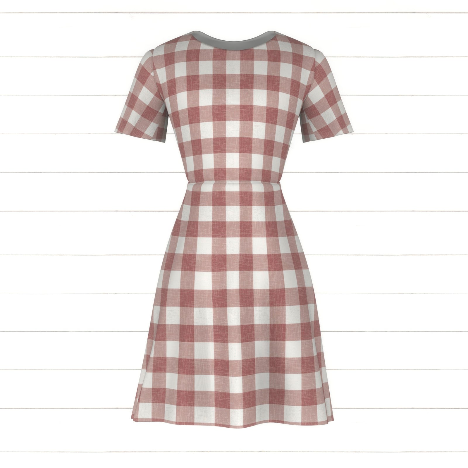 Happy Thanksgiving Collection - Linen Gingham - Mauve (medium)