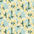 Lucky Spring Garden collection painterly yellow orchids on a light blue color background. Image