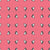 Triple hearts block square hand-drawn – love leverage collection – white pink-orange grey – Fun modern twist on the classic heart dots in a valentines color palette. Spread some love. Image