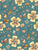 Candy Corn Harvest Floral Teal Image