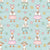 Sweet Spring Goose Easter Floral Spring Ducks in Soft Baby Blue Image