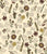 Herbarium Leaves Flowers and Plants on Cream Image