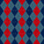Argyle Pattern, Blue Red Navy Blue, Black Stitching Image