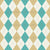 Argyle Pattern, White Blue Beige, Brown Stitching Image