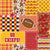 Football Patchwork in Chiefs Red and Yellow Gold Image