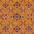 Gothic Quatrefoil Cathedral Tile in Navy and Mustard, Cathedral by Christableco [Small Scale] Image